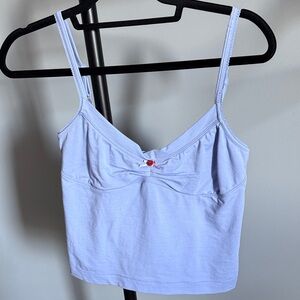 Free people Light Lavender Spaghetti Strap Tank Top